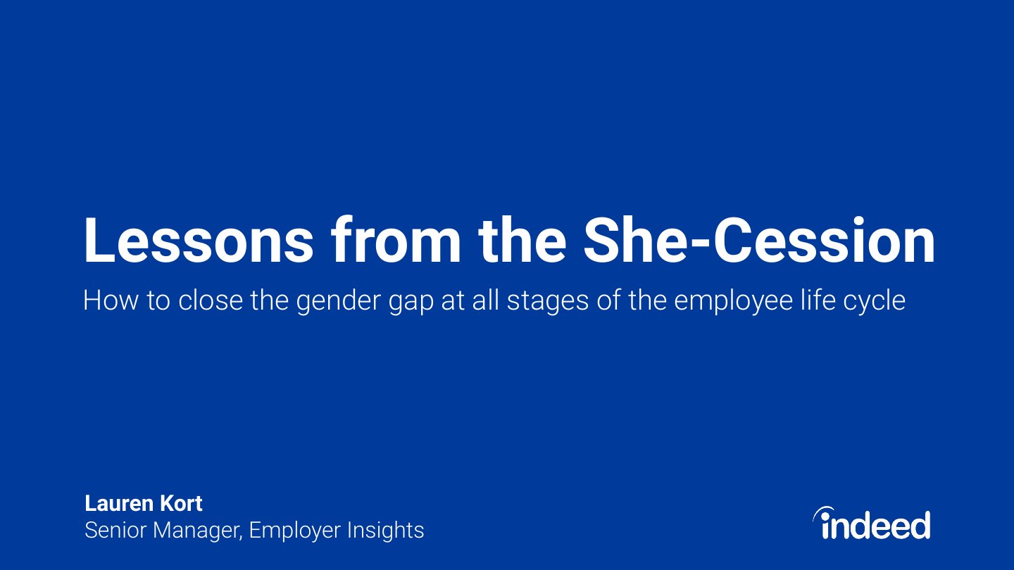 SHRM webcast ‘Lessons from the She-Cession’ deck, slide 1 of 60